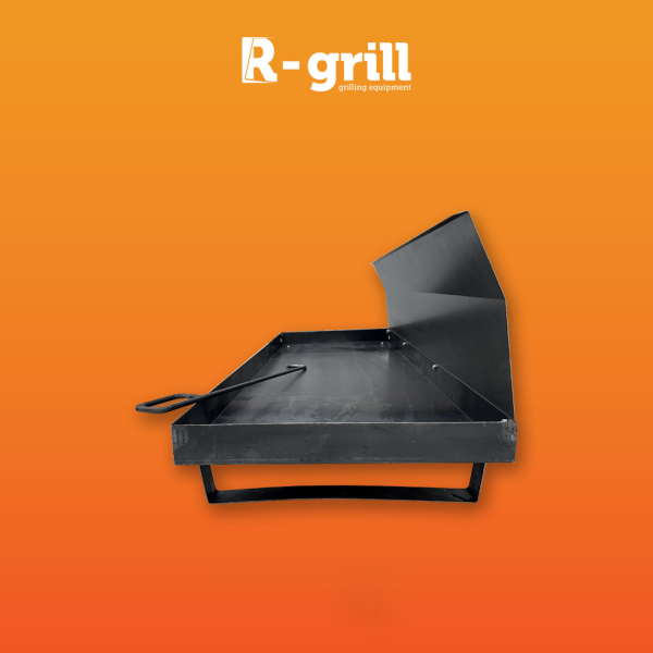Feuerschale für Spanferkelgrill mit Windschutz